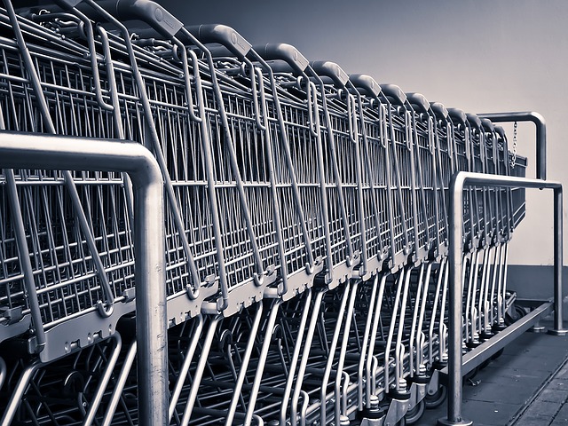 vozíky supermarketu
