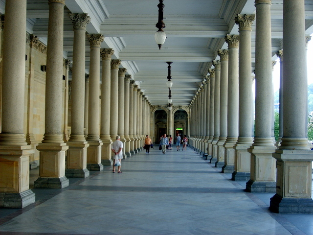 kolonáda v Karlových Varech